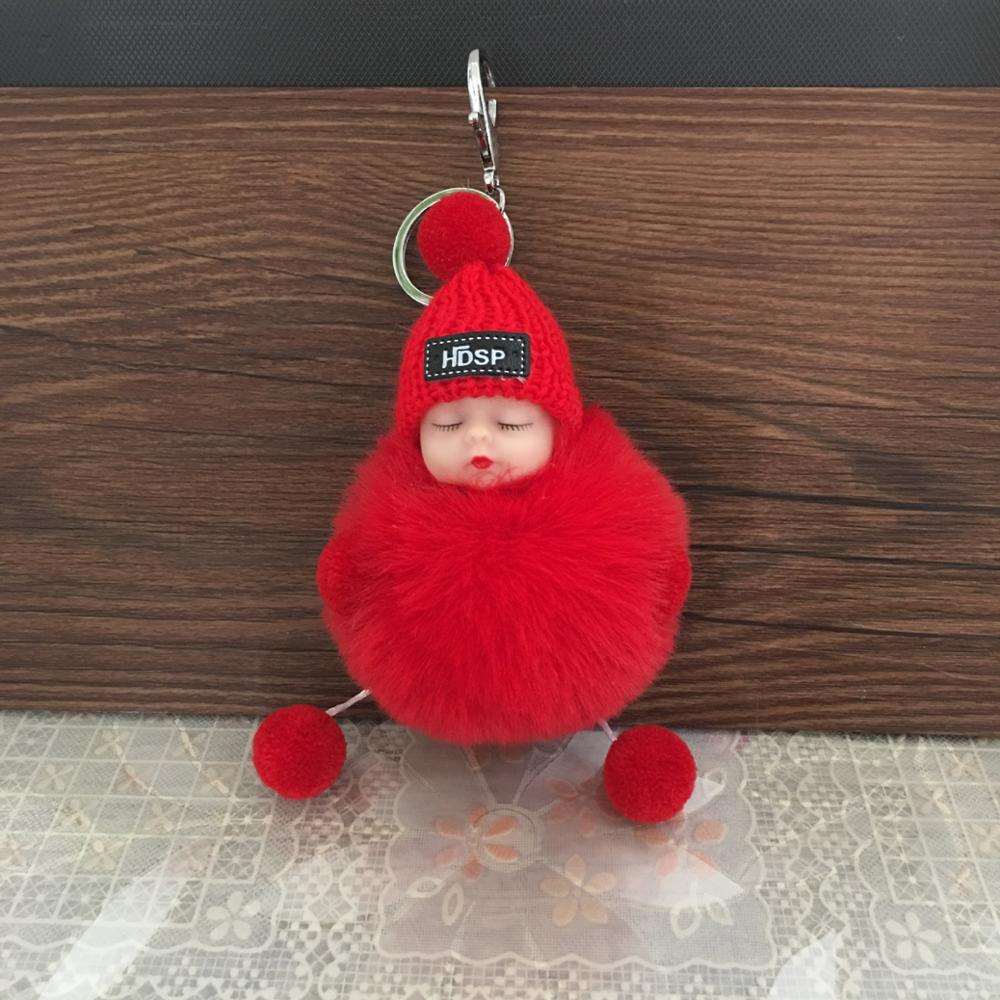 Cute Plush Keychain Pompom-baby keychain-6-All10dollars.com