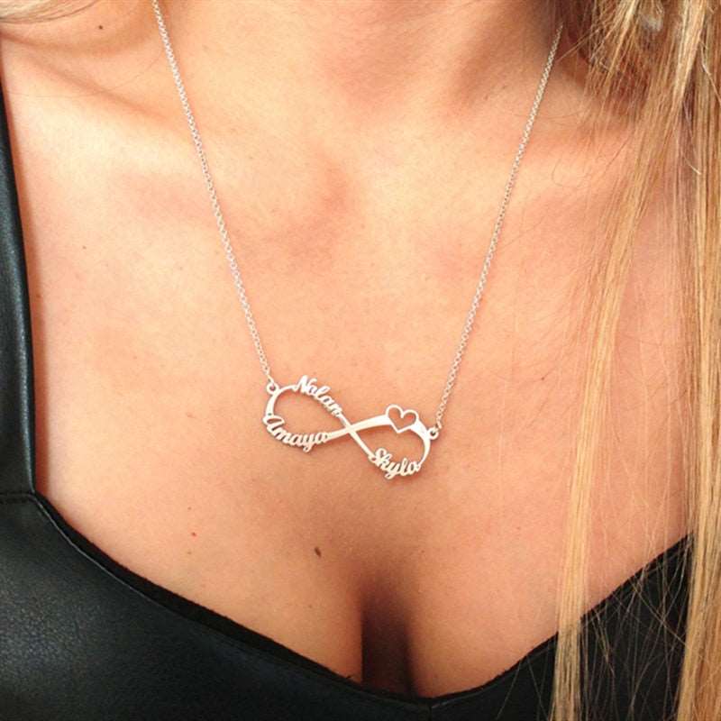 Customized Infinity Name Necklace-necklace-All10dollars.com