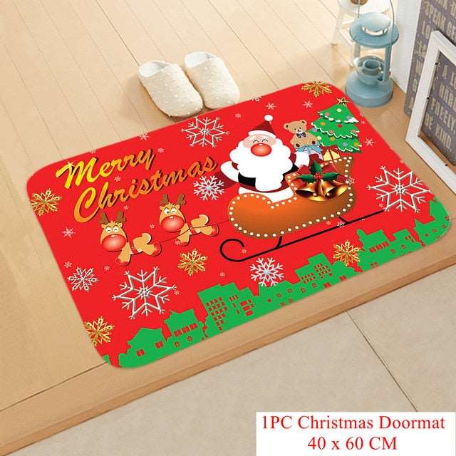 Christmas Doormat Kitchen Mat Santa Claus Non-Slip Rug Gifts-Christmas mat Non-Slip-133-01-40cmx60cm-All10dollars.com