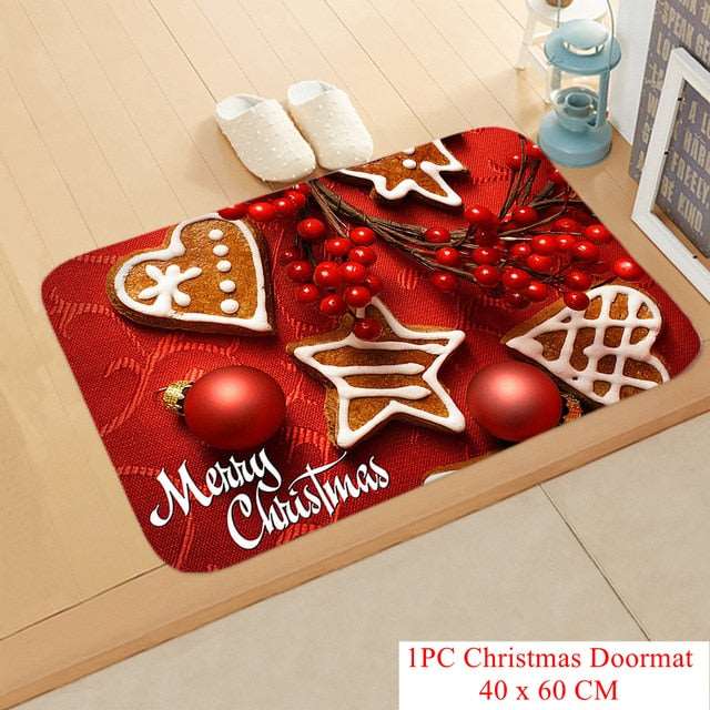 Christmas Doormat Kitchen Mat Santa Claus Non-Slip Rug Gifts-Christmas mat Non-Slip-133-03-40cmx60cm-All10dollars.com