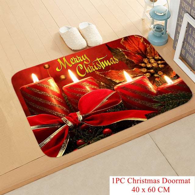Christmas Doormat Kitchen Mat Santa Claus Non-Slip Rug Gifts-Christmas mat Non-Slip-133-07-40cmx60cm-All10dollars.com