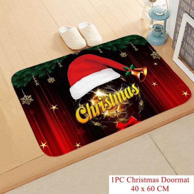 Christmas Doormat Kitchen Mat Santa Claus Non-Slip Rug Gifts-Christmas mat Non-Slip-133-12-40cmx60cm-All10dollars.com
