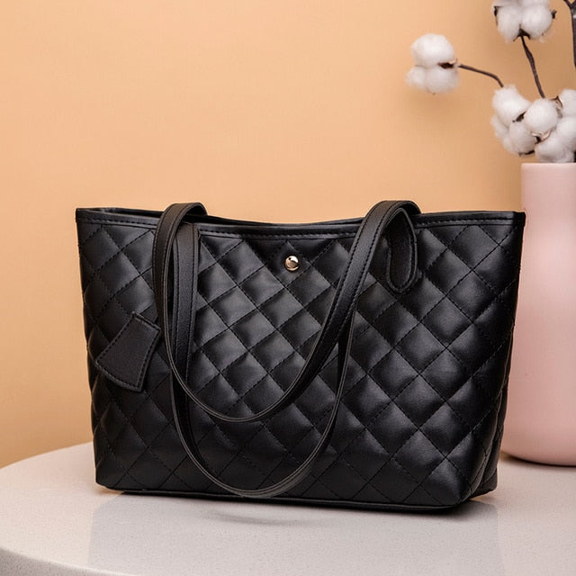 Women PU Leather Shoulder Handbags-Handbags-black-All10dollars.com