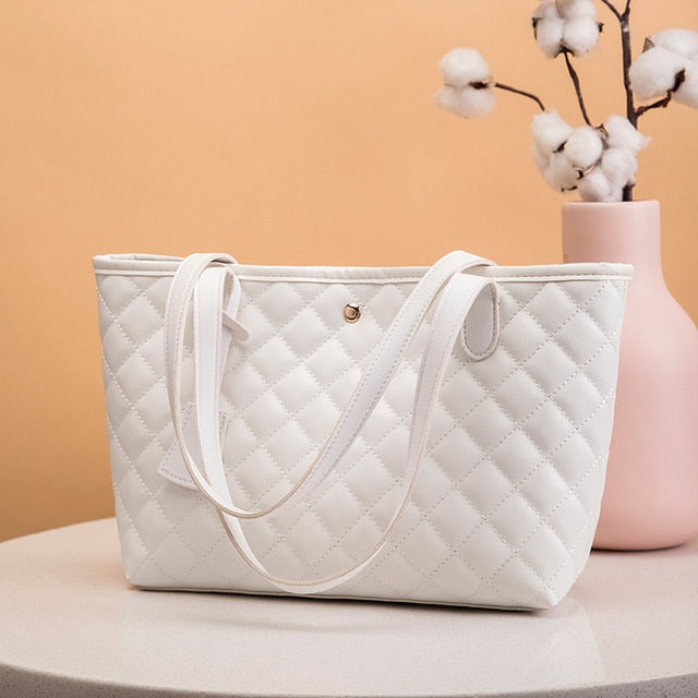 Women PU Leather Shoulder Handbags-Handbags-white-All10dollars.com