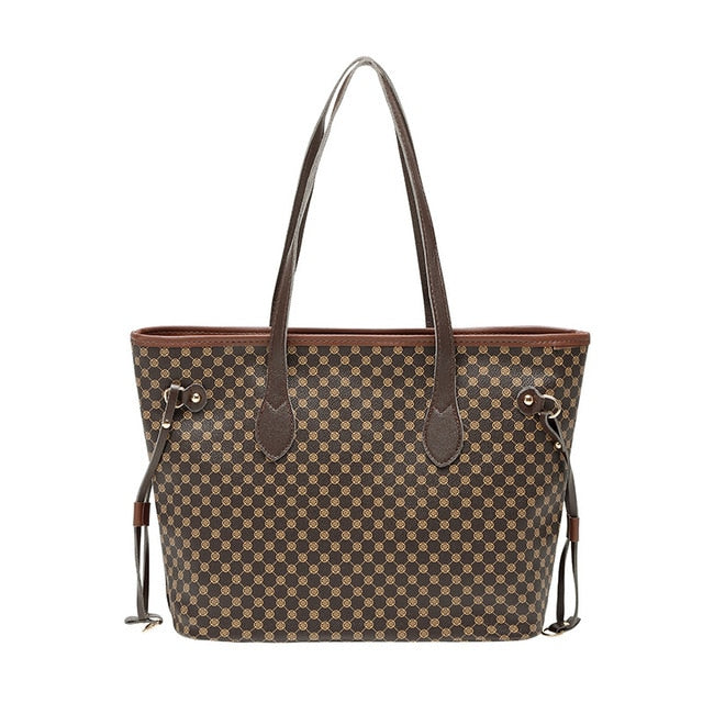 Women Tote Jacquard Brown Handbags-Handbags-brown-All10dollars.com