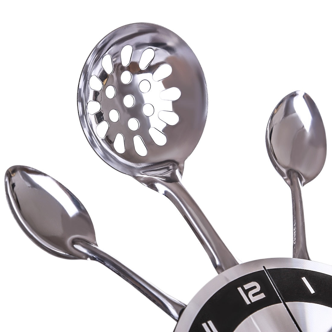 Stainless Steel Kitchen Utensils Cutlery Wall Clock-All10dollars.com