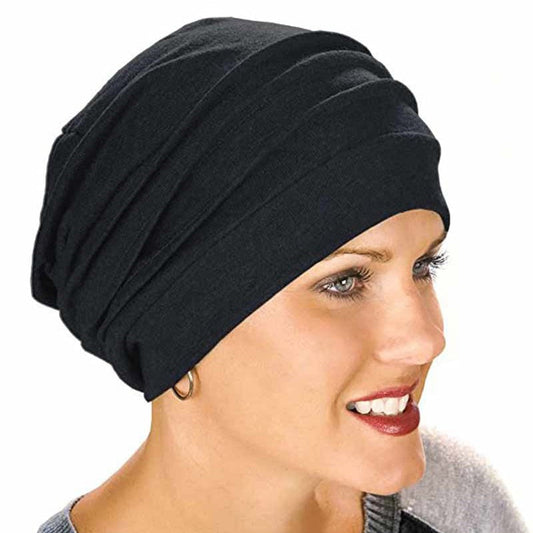 Elastic Cotton Turban Hat Solid Color Women Warm Winter Headscarf Bonnet Inner Hijabs Cap Muslim Hijab Wrap-women scarves-All10dollars.com