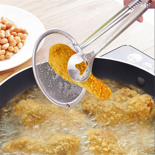 Frying ladle Stainless Steel Fried Food Scoop-frying ladle-All10dollars.com