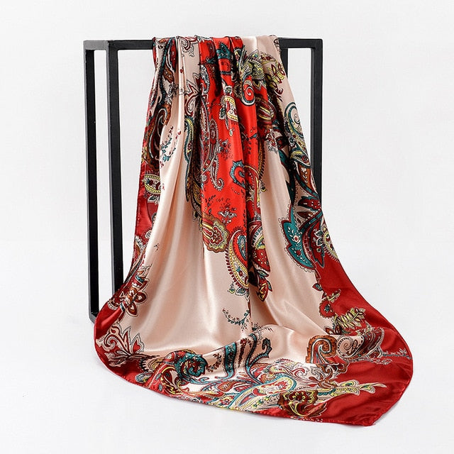 Square Silk Scarves-women scarves-Color 4-All10dollars.com