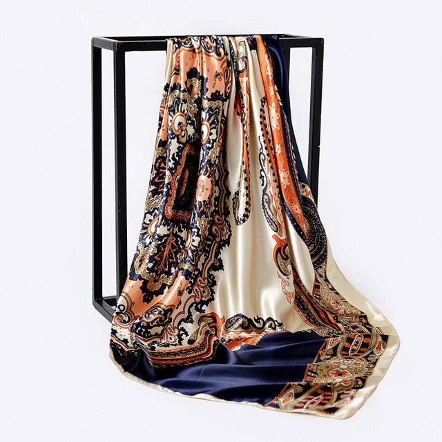 Square Silk Scarves-women scarves-Color 8-All10dollars.com
