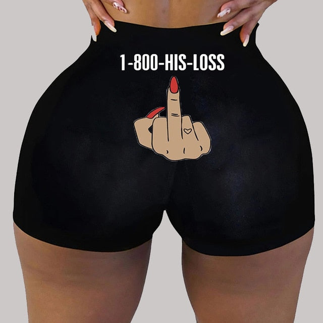 Womens Booty Shorts Bite Me-booty snack pants-10-XL-All10dollars.com
