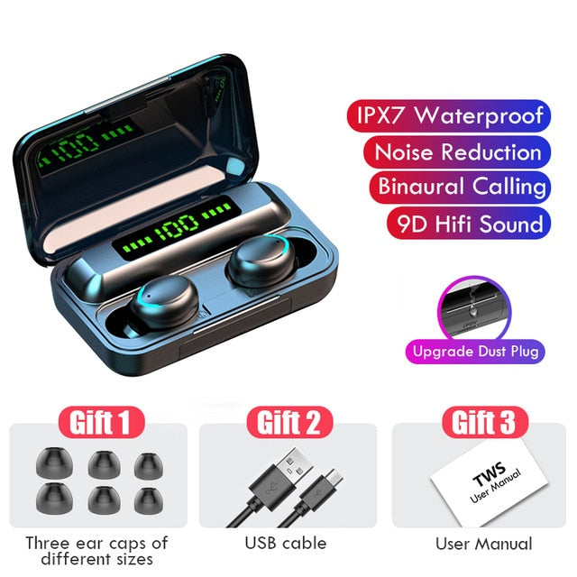 Bluetooth Earphone Stereo Wireless Sport Waterproof Earphones-electronics bluetooth earphones wireless and waterproof-Type A-All10dollars.com