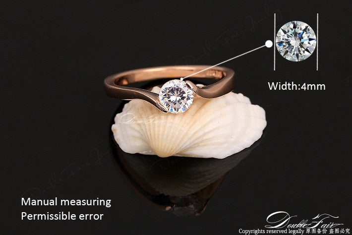 Debi Austrian Cubic Zirconia Engagement/Wedding Rings-Wedding Ring-All10dollars.com