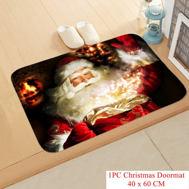 Christmas Doormat Kitchen Mat Santa Claus Non-Slip Rug Gifts-Christmas mat Non-Slip-133-20-40cmx60cm-All10dollars.com