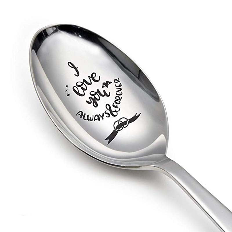 romantic love gift letter Long Spoon new year party favor-Love gift-i love you always and forever-All10dollars.com