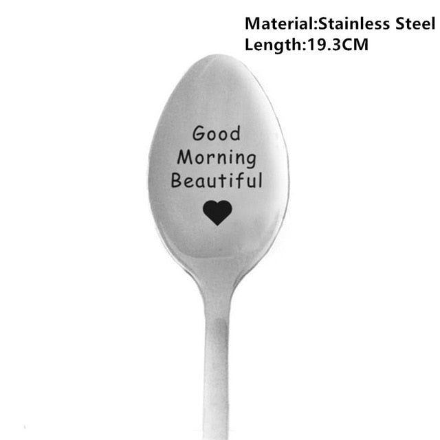 Anniversary Gift Boyfriend Stainless Spoon Love Girlfriend Present - 2 pk-Forks-2-All10dollars.com