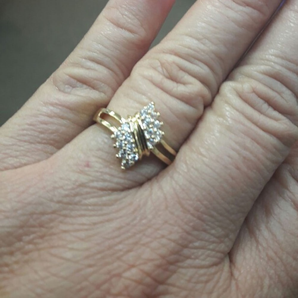 Women Spiral Zircon Crystal Ring-Rings-All10dollars.com