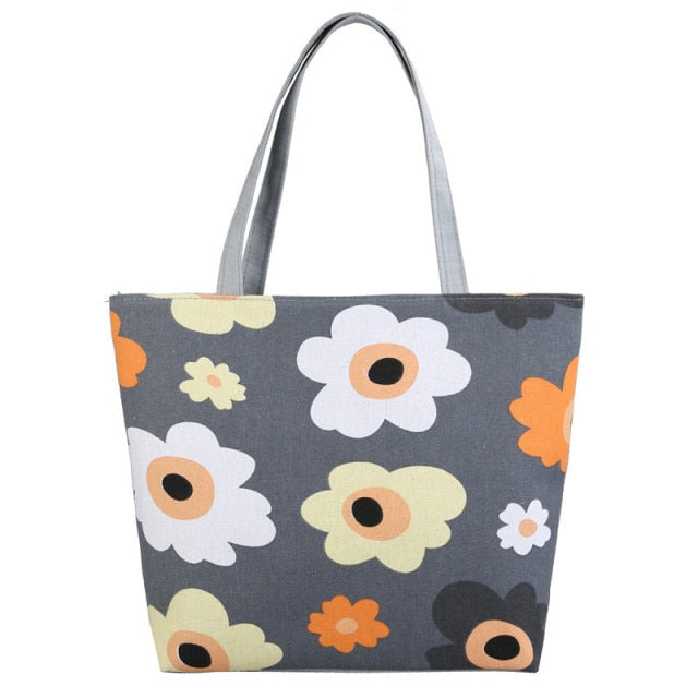Women's Printed Canvas HandbaG Tote-handbag-Style 8-All10dollars.com