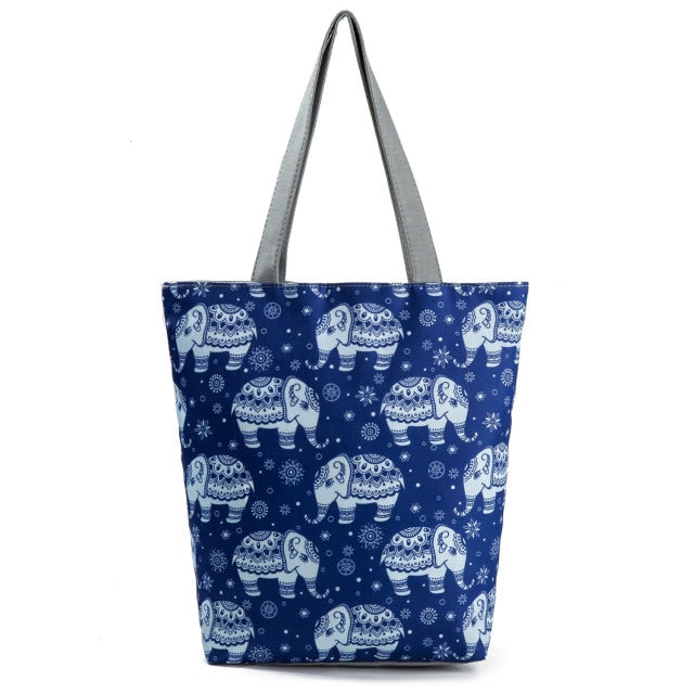 Large Cat Printed Fabric Eco Handbag-handbag-1130l-All10dollars.com
