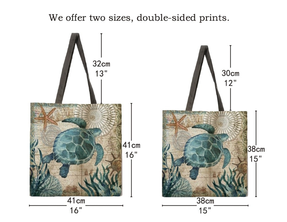 Floral Print Handbag outdoor beach bag female tote bag-Handbags-All10dollars.com