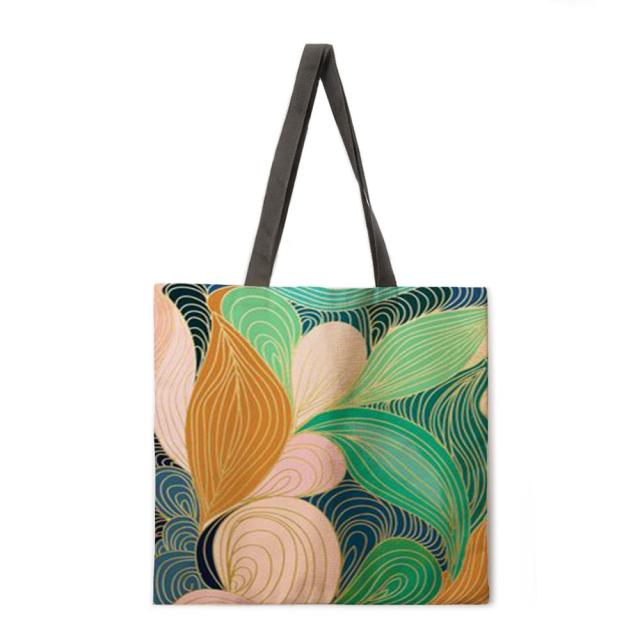 Floral Print Handbag outdoor beach bag female tote bag-Handbags-3-M-All10dollars.com