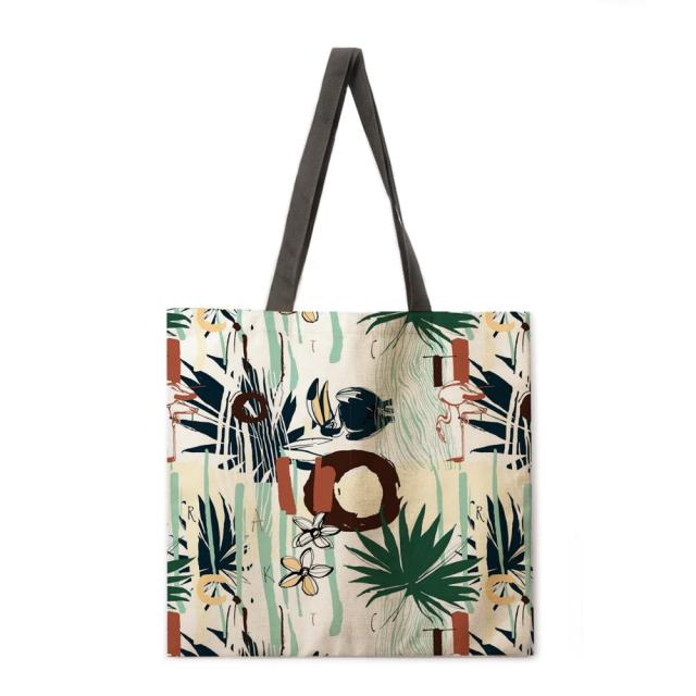 Floral Print Handbag outdoor beach bag female tote bag-Handbags-9-M-All10dollars.com