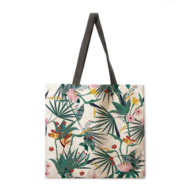 Floral Print Handbag outdoor beach bag female tote bag-Handbags-19-M-All10dollars.com