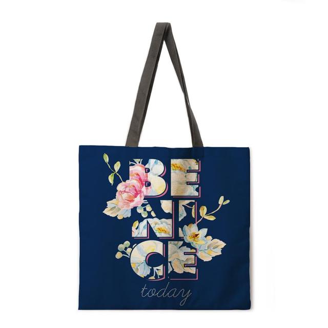 Floral Print Handbag outdoor beach bag female tote bag-Handbags-4-L-All10dollars.com