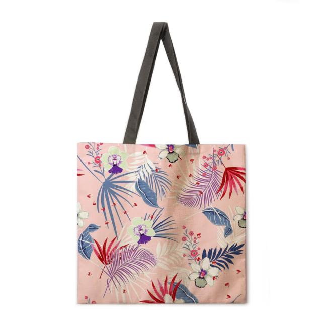 Floral Print Handbag outdoor beach bag female tote bag-Handbags-5-M-All10dollars.com