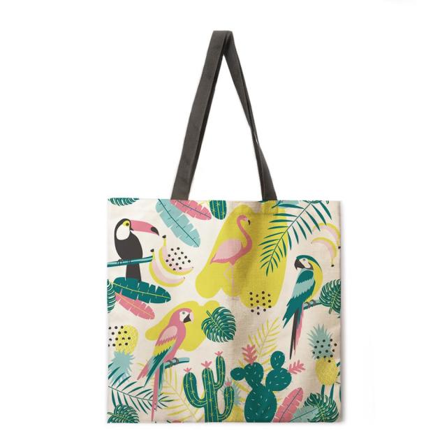Floral Print Handbag outdoor beach bag female tote bag-Handbags-25-M-All10dollars.com