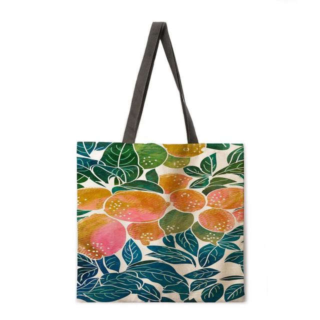 Floral Print Handbag outdoor beach bag female tote bag-Handbags-11-M-All10dollars.com