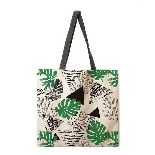 Floral Print Handbag outdoor beach bag female tote bag-Handbags-14-L-All10dollars.com