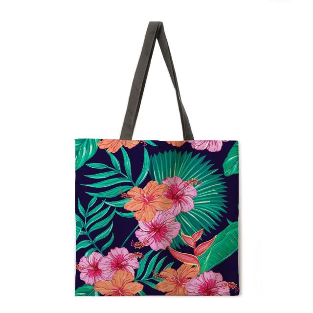 Floral Print Handbag outdoor beach bag female tote bag-Handbags-26-M-All10dollars.com