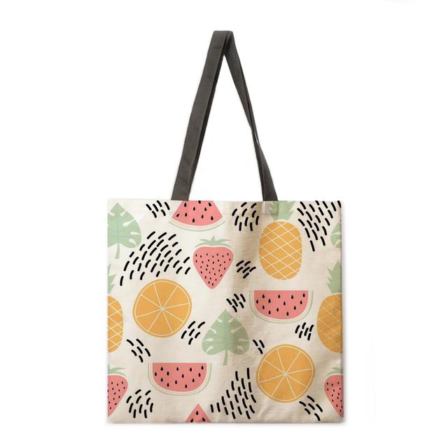 Floral Print Handbag outdoor beach bag female tote bag-Handbags-16-L-All10dollars.com