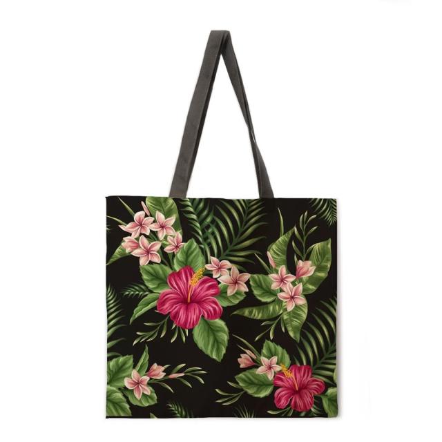 Floral Print Handbag outdoor beach bag female tote bag-Handbags-27-M-All10dollars.com