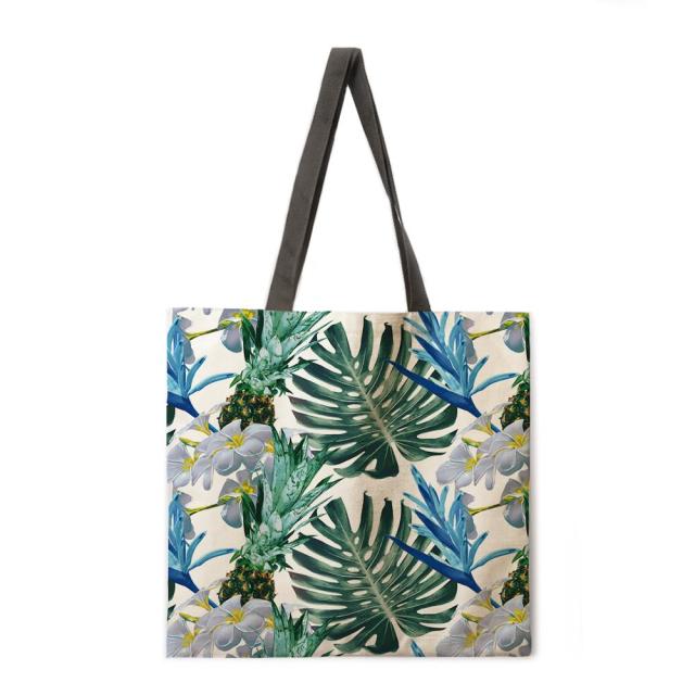 Floral Print Handbag outdoor beach bag female tote bag-Handbags-22-L-All10dollars.com
