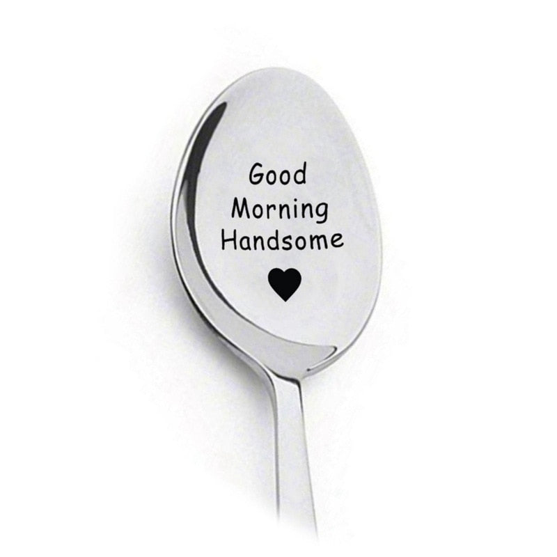 Valentines Day Gift Stainless Steel Coffee Spoon Anniversary Gift for Boyfriend Girlfriend Wedding Party-gifts-All10dollars.com