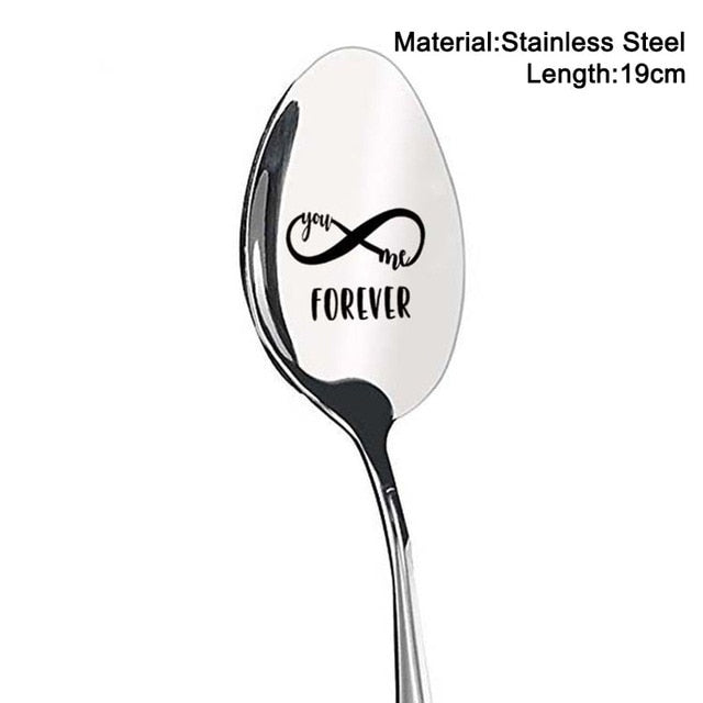 Valentines Day Gift Stainless Steel Coffee Spoon Anniversary Gift for Boyfriend Girlfriend Wedding Party-gifts-Style7-All10dollars.com