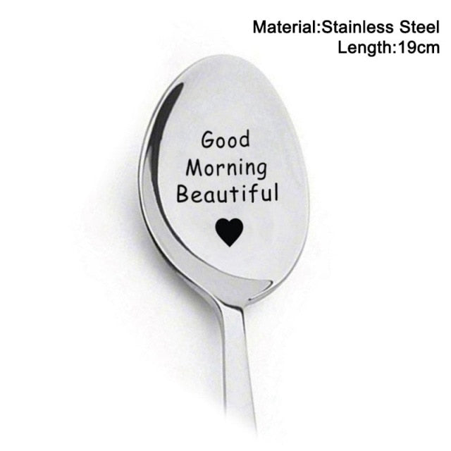 Valentines Day Gift Stainless Steel Coffee Spoon Anniversary Gift for Boyfriend Girlfriend Wedding Party-gifts-Style9-All10dollars.com