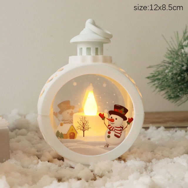 New Year Santa Elk Light String Christmas LED Ornament Decoration-christmas lights-white snowman-All10dollars.com
