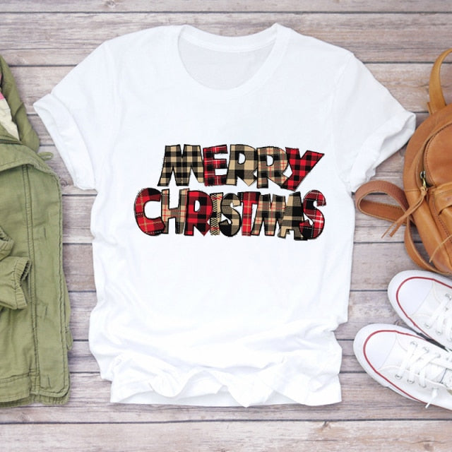 Unisex Christmas Clothing Winter T-shirts Top Ladies Graphic Tees-christmas tees-CZ23736-M-All10dollars.com