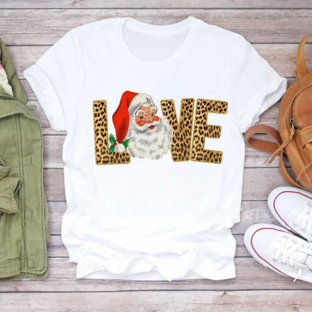 Unisex Christmas Clothing Winter T-shirts Top Ladies Graphic Tees-christmas tees-CZ23744-XXL-All10dollars.com