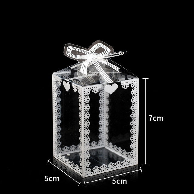 5pcs New Clear PVC Box Packing Wedding/Christmas Gift Packaging-gift packaging-S-5X5X7CM-All10dollars.com